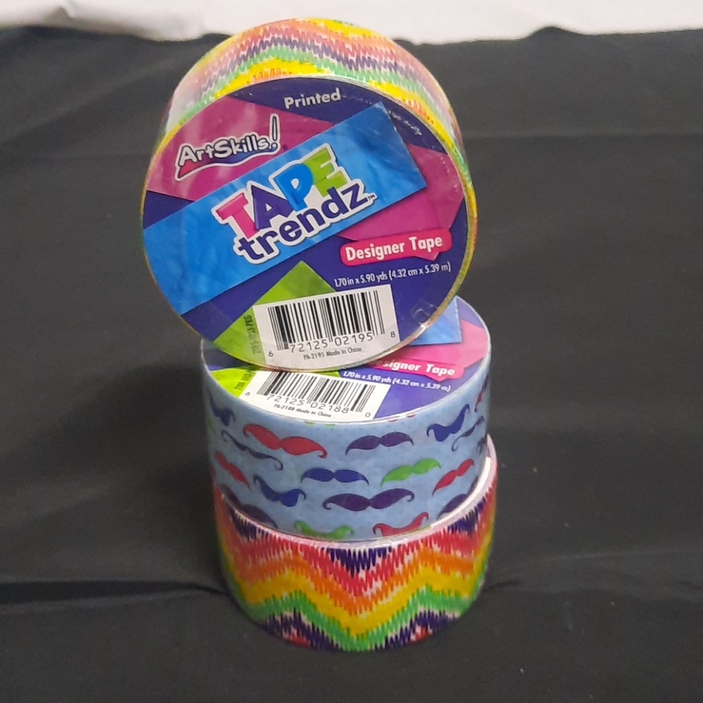3 rolls Art Skills TAPE trends designer ta…